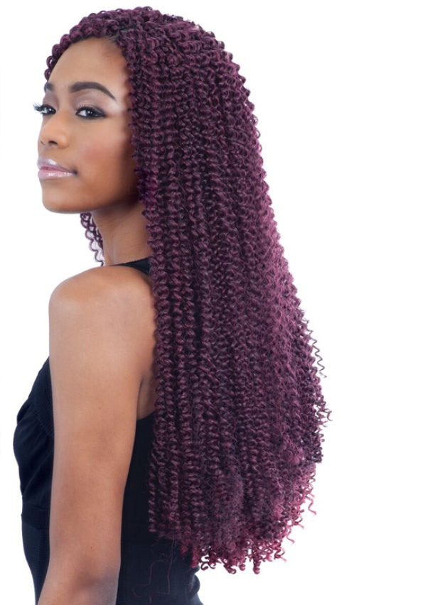 Long Curly Black Wig with Braids