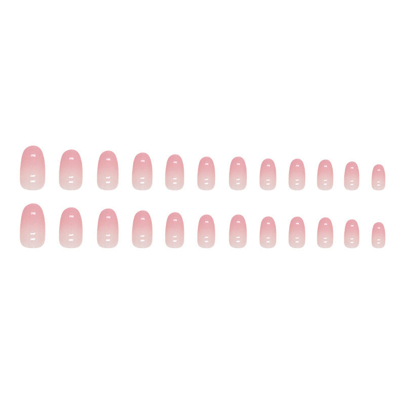 Gradient Girl Pure Desire Oval Fake Nails