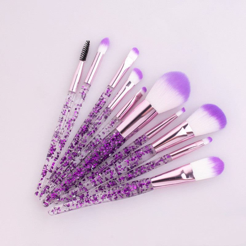 10 Makeup Brushes Powder-Filled Handle Makeup Brush Set