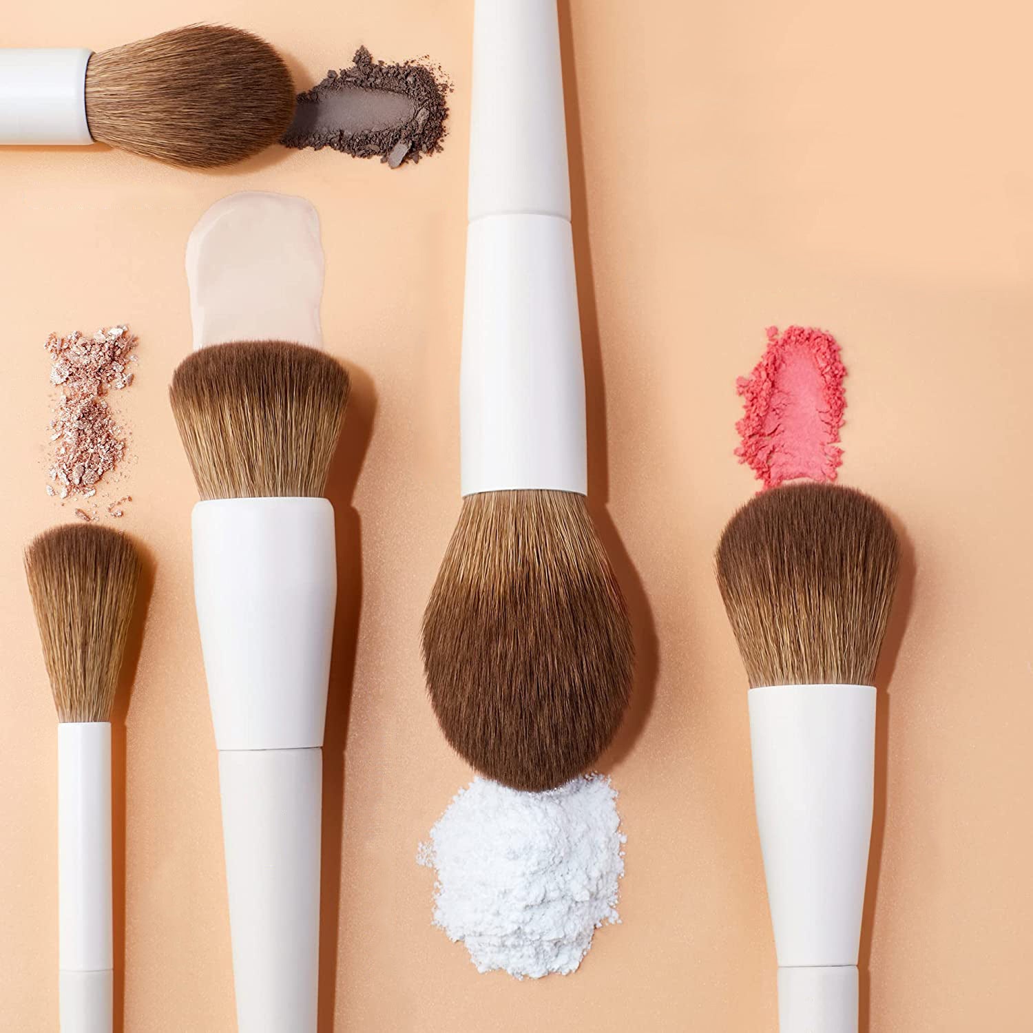 14 PCs Soft Hair Face Powder Blush Eye Shadow Brush Full Set Of Professional Beauty Tools