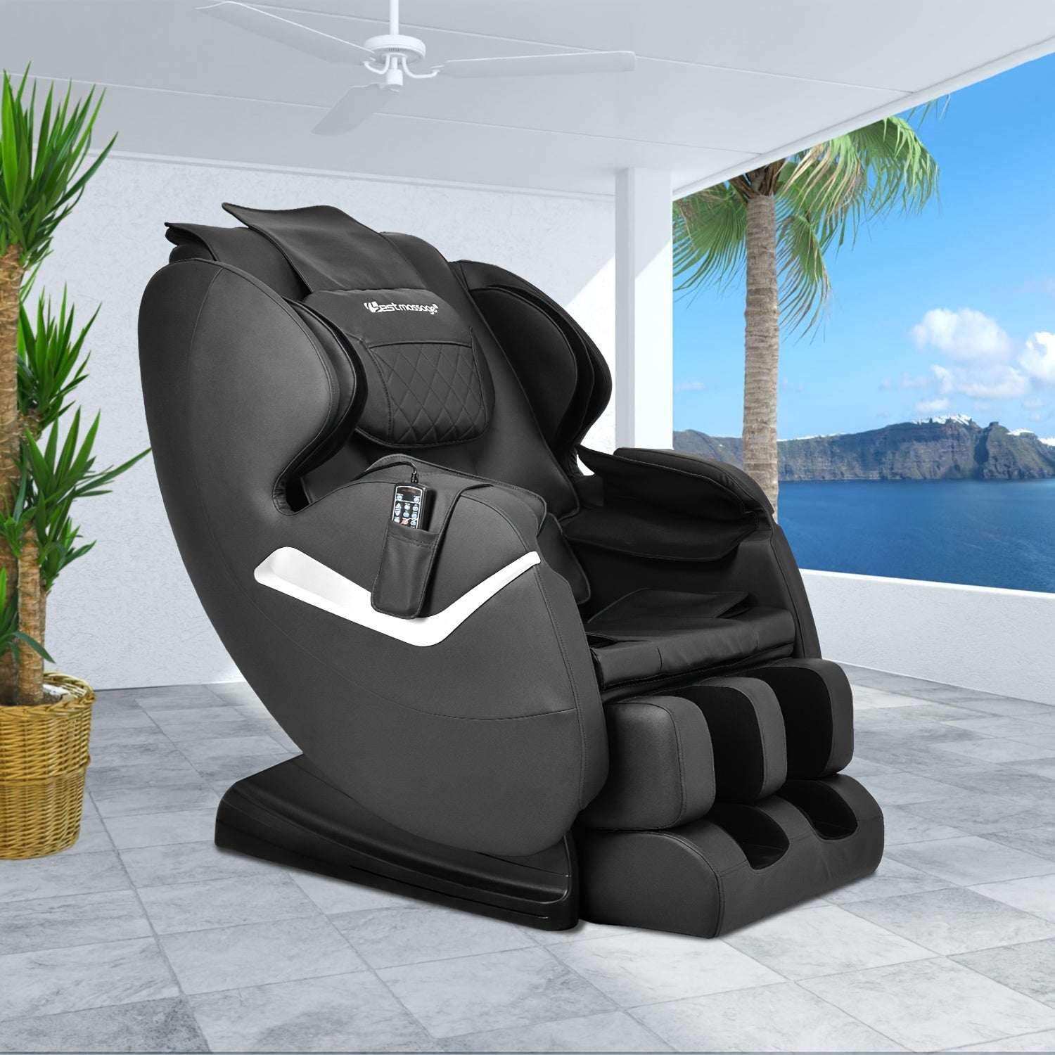 Zero Gravity FullBody Electric Shiatsu Massage Chair- Heat&Foot Roller