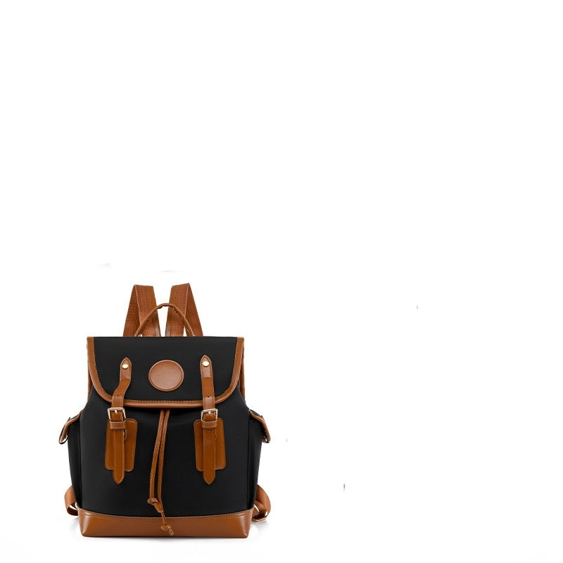 Leisure Travel Backpack Korean Style Advanced Contrast Color