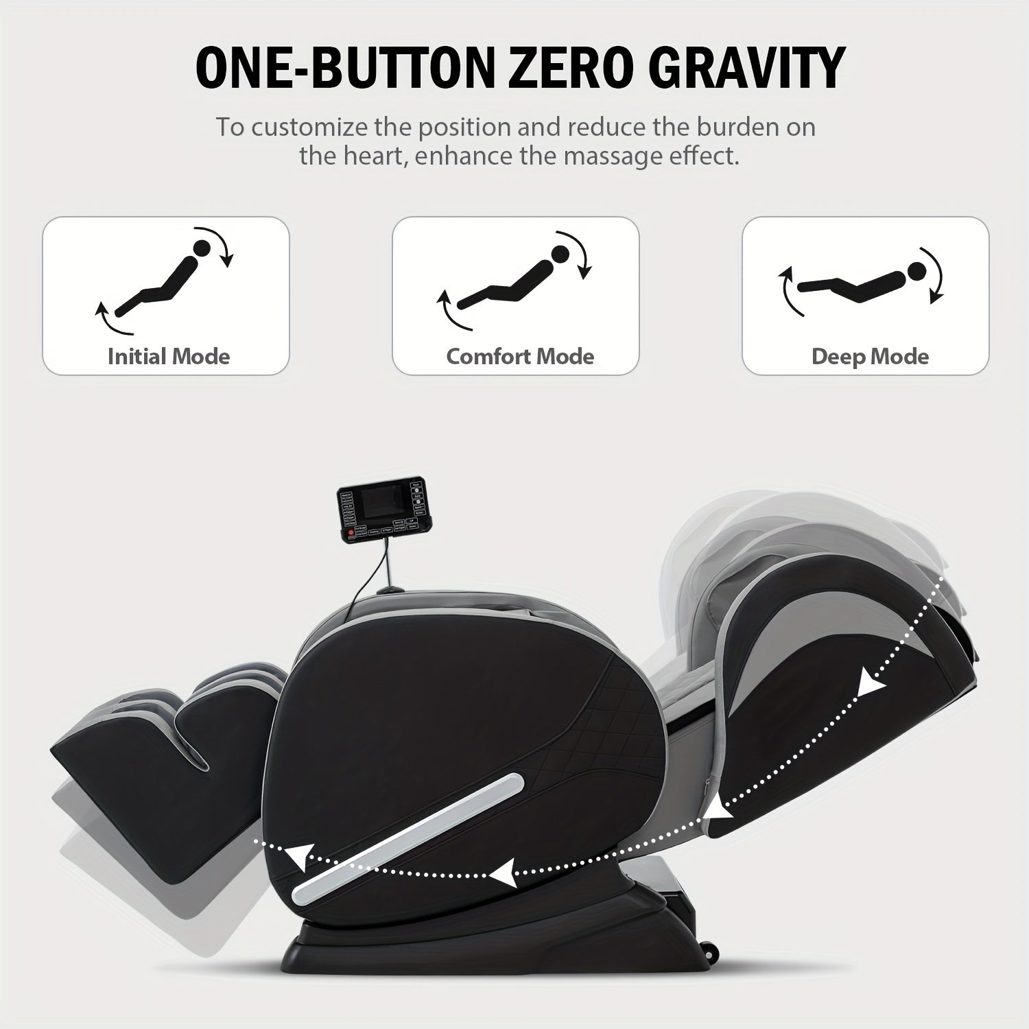 AIVEISI Zero Gravity Full Body Shiatsu Massage Chair with Heat & Foot Massage