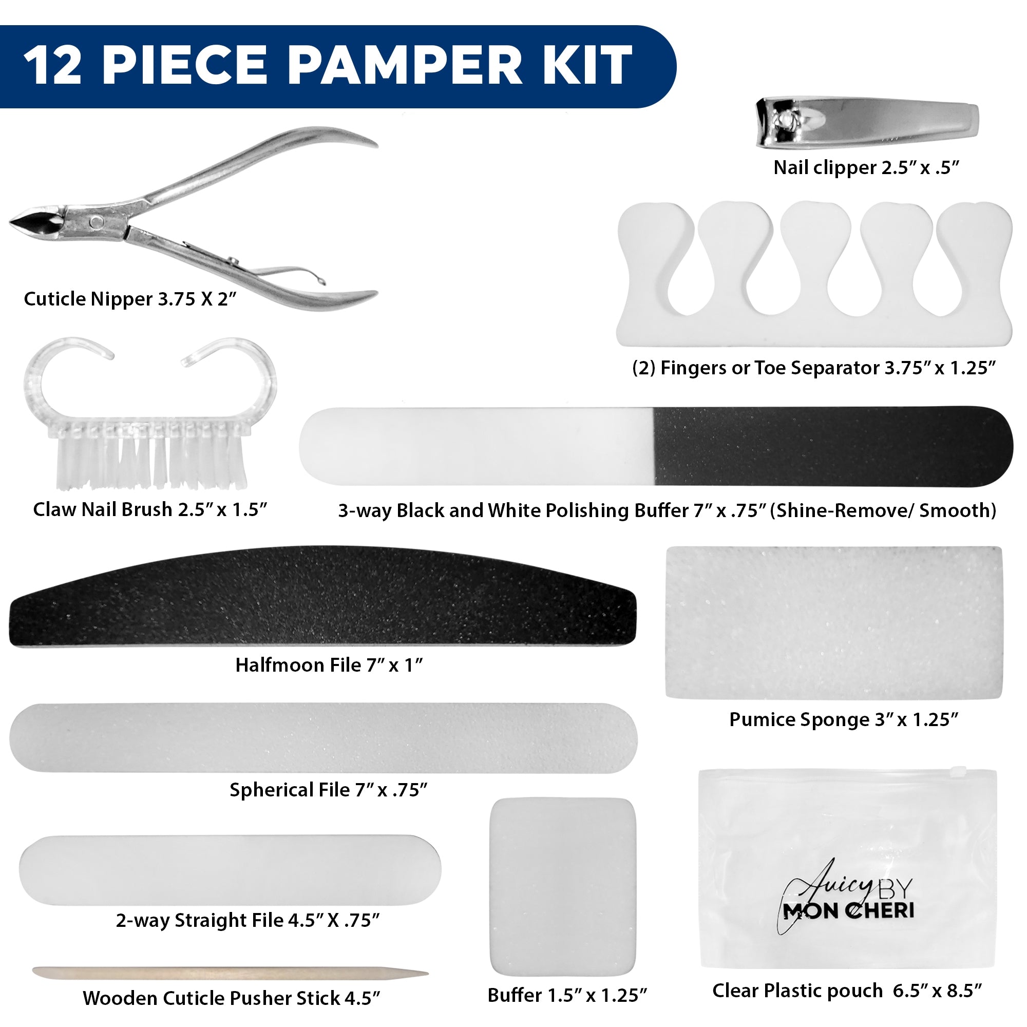 12-Piece Essential Manicure and Pedicure Kit