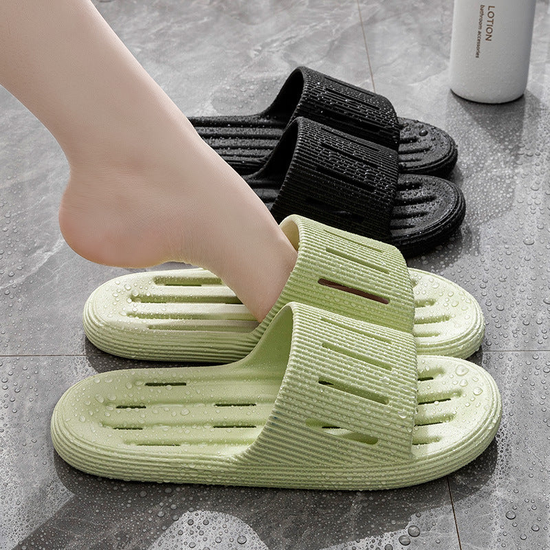 Summer Home Slippers With Hollow Sole Design Non-slip Floor Bathroom Slipper For Women Men's House Shoes