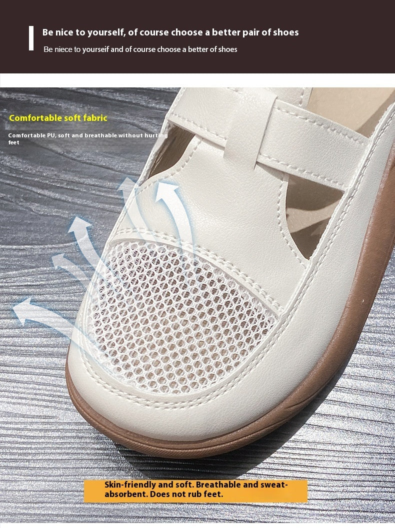 Summer New Women's Mesh Surface Shoes Velcro