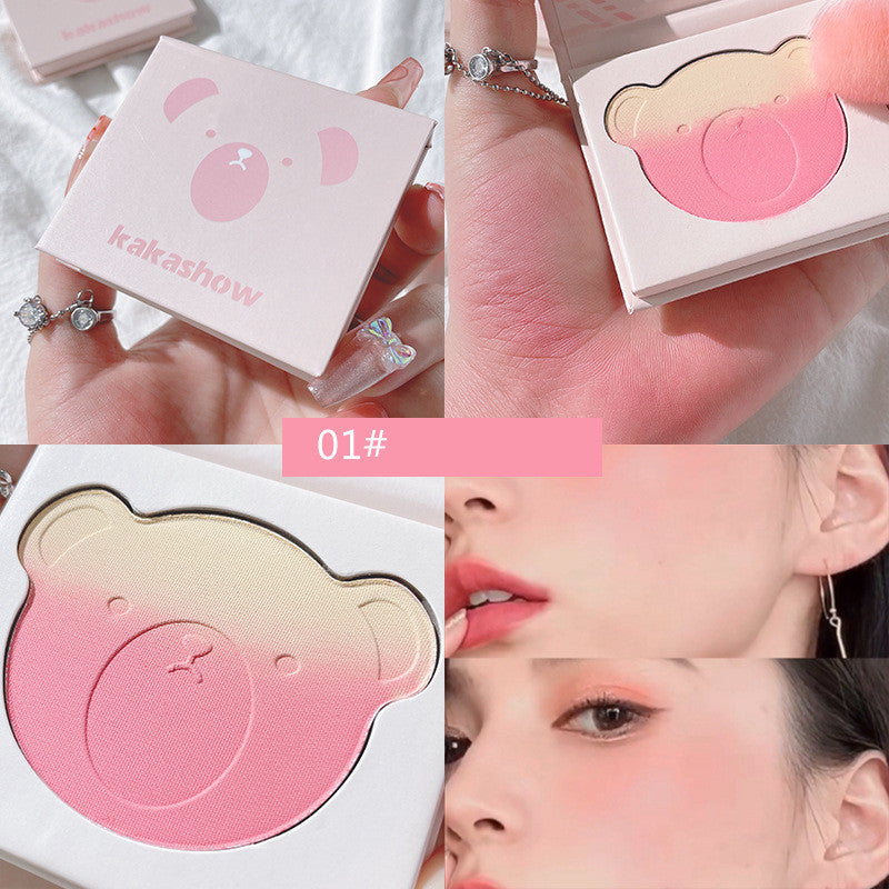 Bear Series Gradient Blush Is Not Easy To Fly Powder