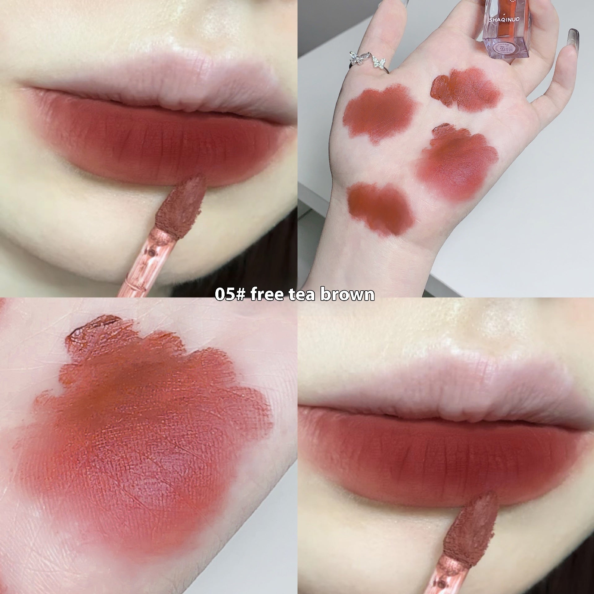 Air Velvet Lip Lacquer Matte Lipstick No Stain On Cup Color Rendering