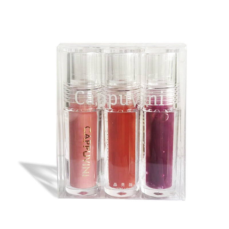Small Square Lip Gloss Transparent Lip Gloss Glass Moisturizing And Nourishing Mirror Lip Lacquer