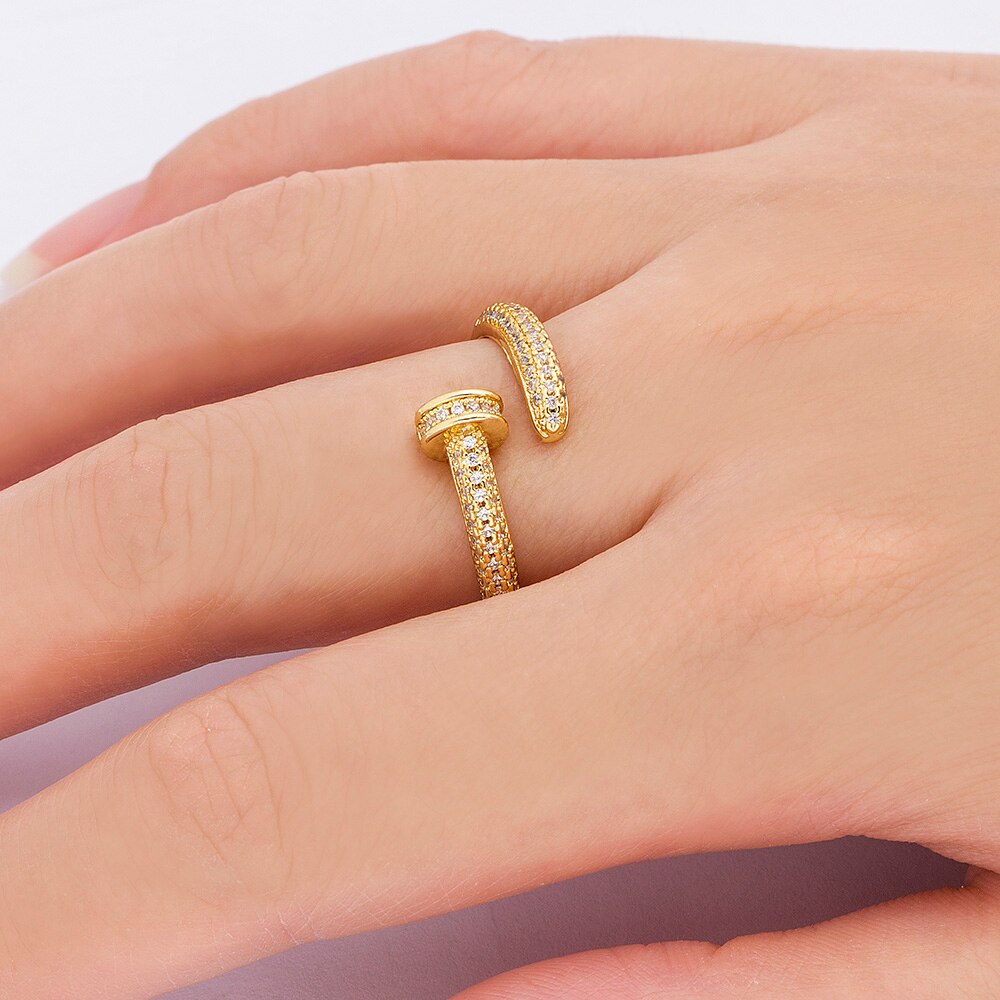 Personalized nail ring