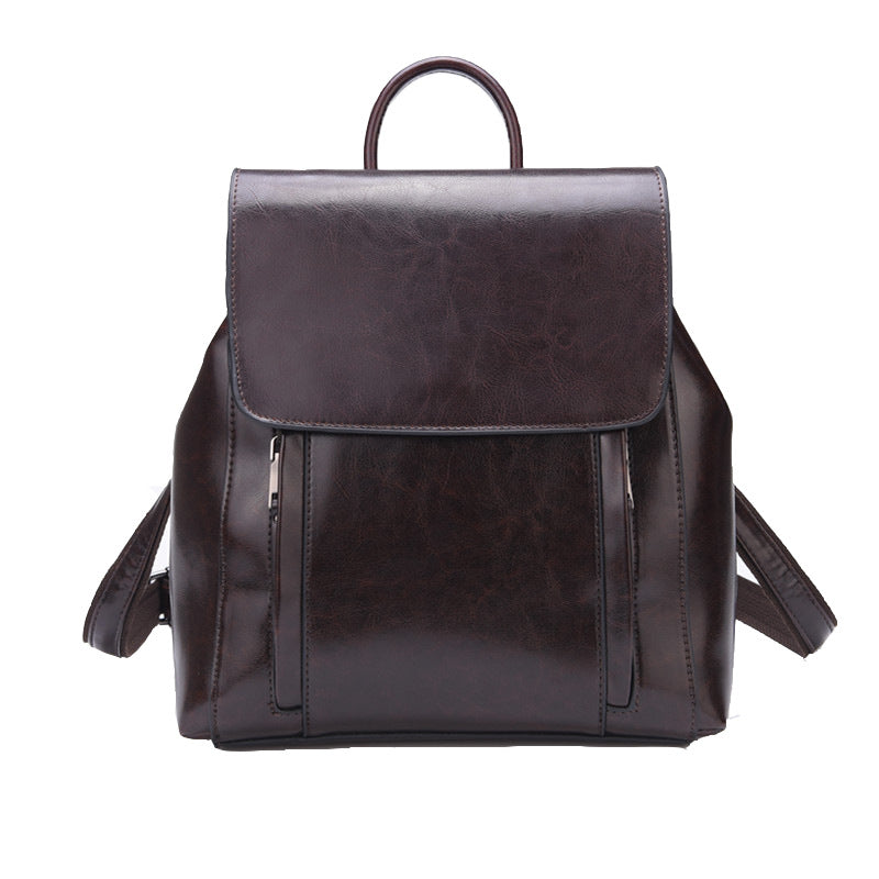New Women's Fashion Leather Multi-functional Backpack