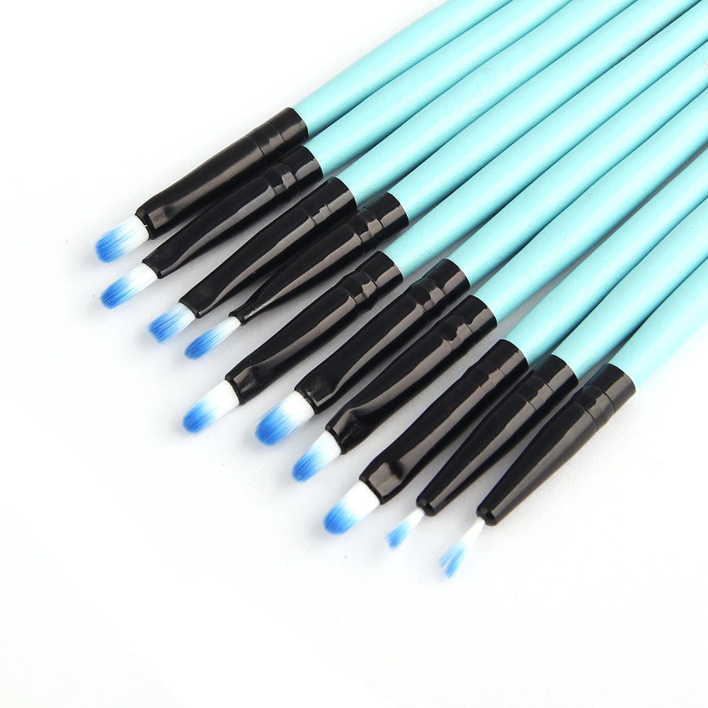 Professional 32Pcs Makeup Brush Foundation Eye Shadows Powder Blue Make Up Brushes Tools Cosmetic Bag pincel maquiagem Brushes