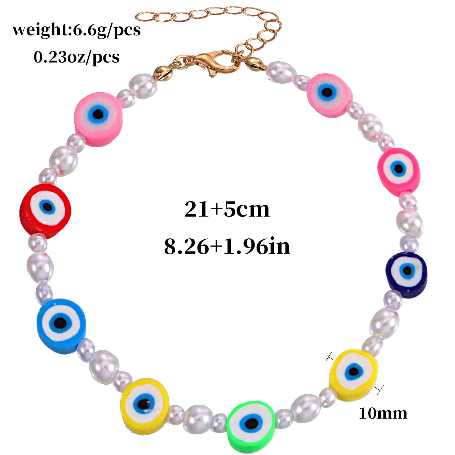 Trendy soft clay eyes and smiley bead feet set