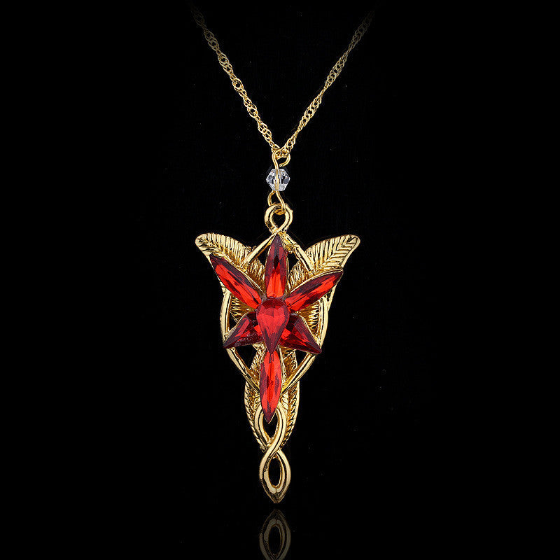 Lord Of The Rings Elf Princess Twilight Star Necklace Twilight Star Men's And Women's Jewelry
