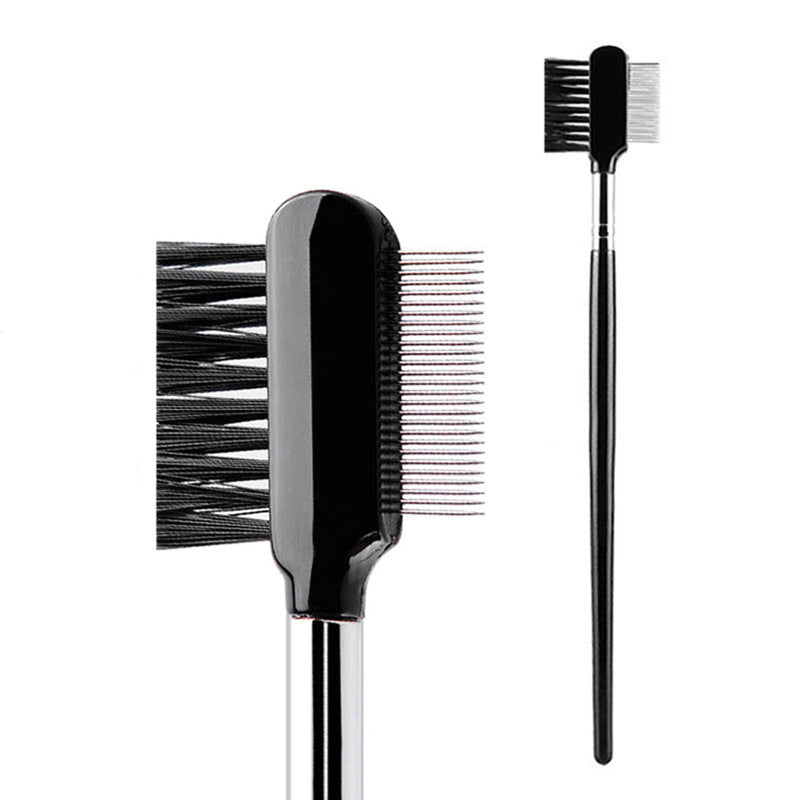 New Hot Selling High Quality Steel Eyebrow Eyelash Dual-Comb Extension Brush Metal Comb