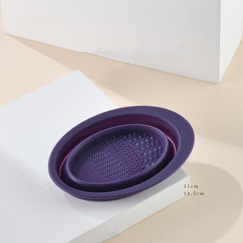 Scrubbing Plate Makeup Brush Cleaning Pad Makeup Brush Cleaning Bowl