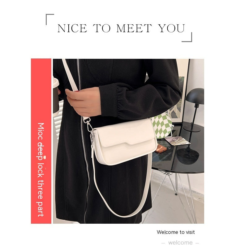 Niche Baguette Bag Korean Style Simple Underarm Shoulder Bag