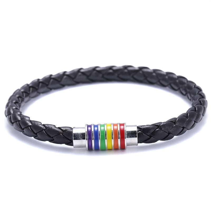 Rainbow Magnetic Buckle Hair Bracelet
