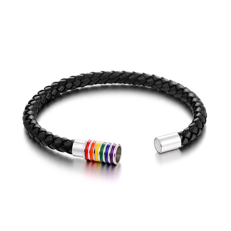 Rainbow Magnetic Buckle Hair Bracelet