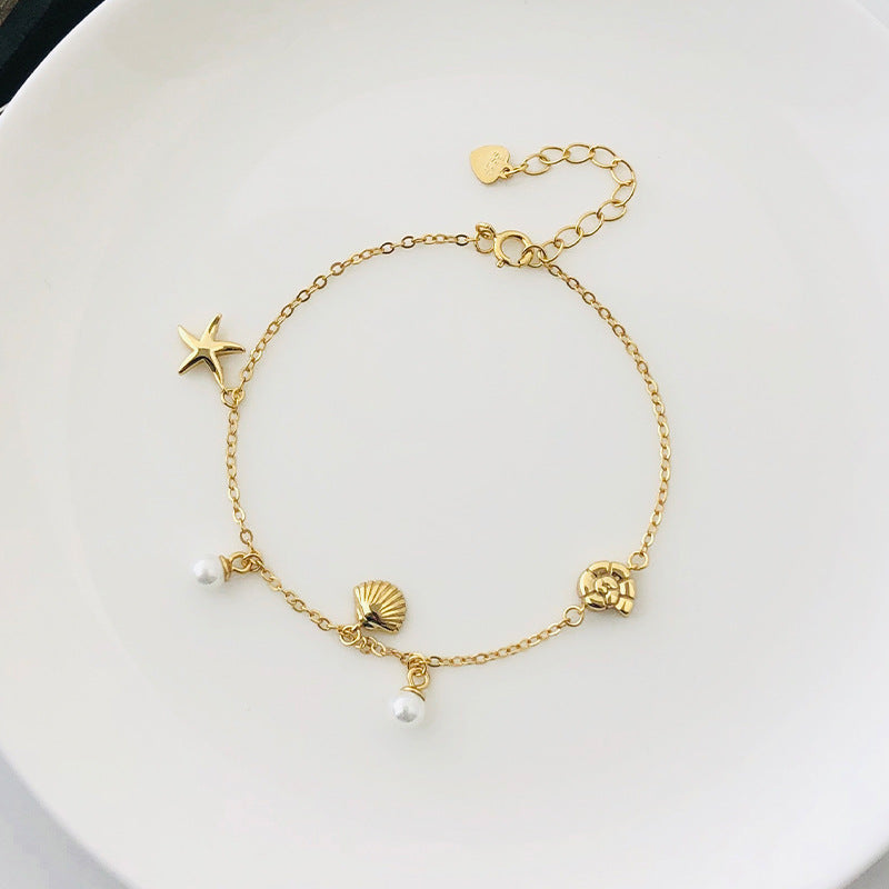Women's Fashion Elegant Shell Pearl Shell Bracelet