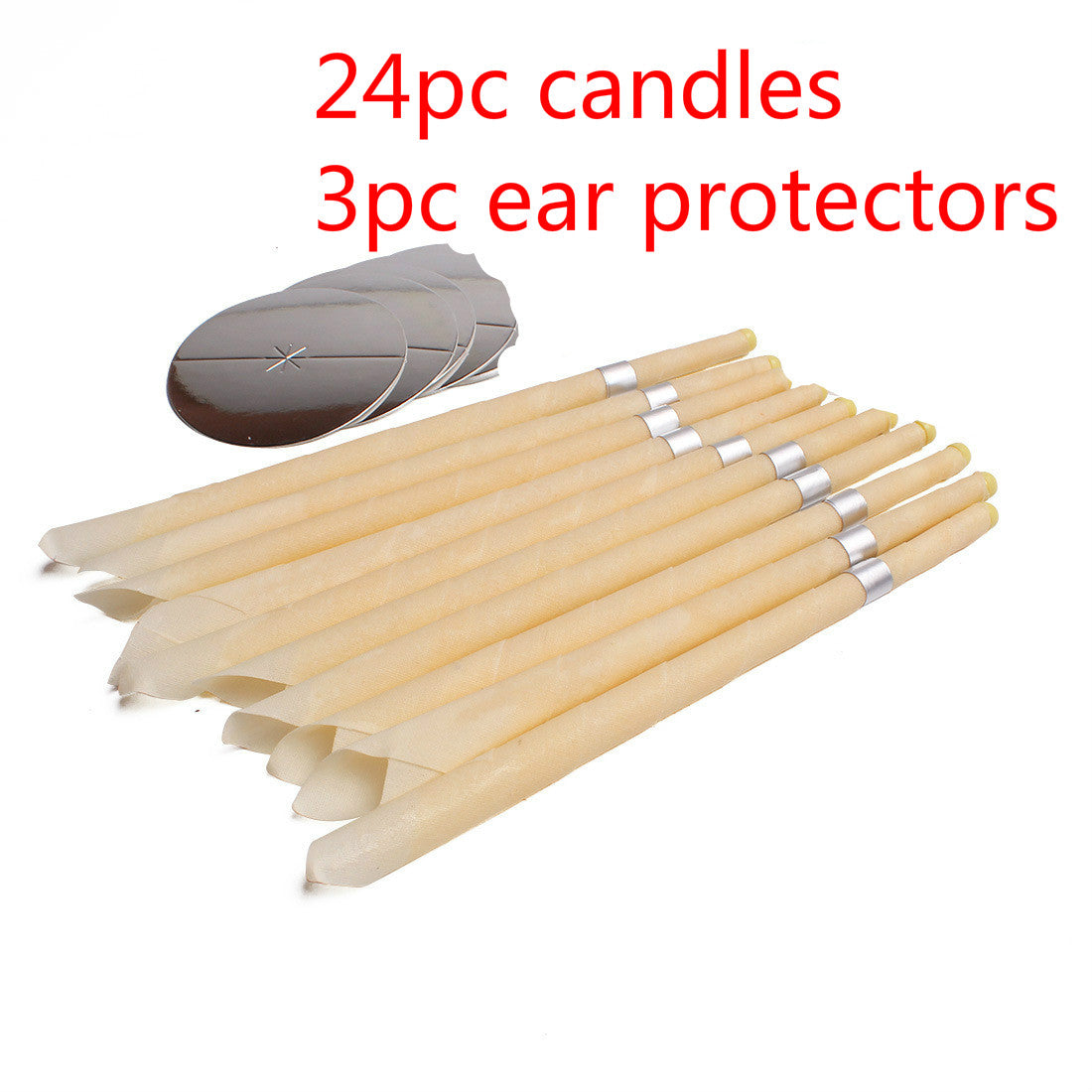 Coning Beewax Natural Ear Candle Ear Healthy Care Ear Treatment Wax Removal Earwax Cleaner