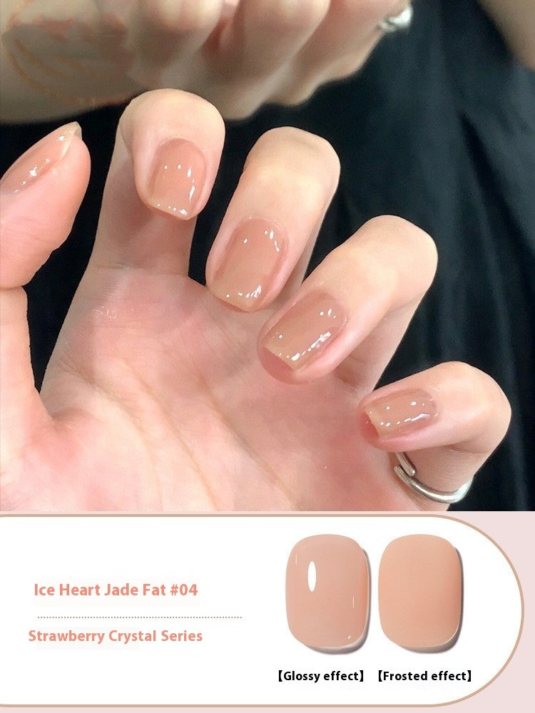 Ice Transparent Nude Color Gel Nail Polish All-match