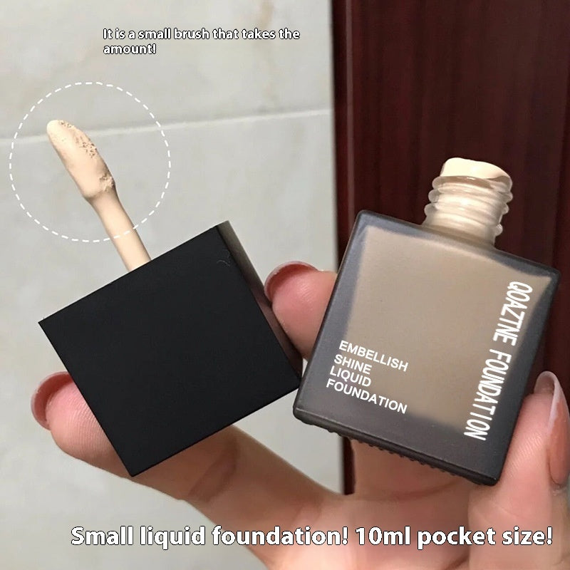 Small Square Liquid Foundation No Pink Oil Control And Waterproof Sweat-proof Brightening