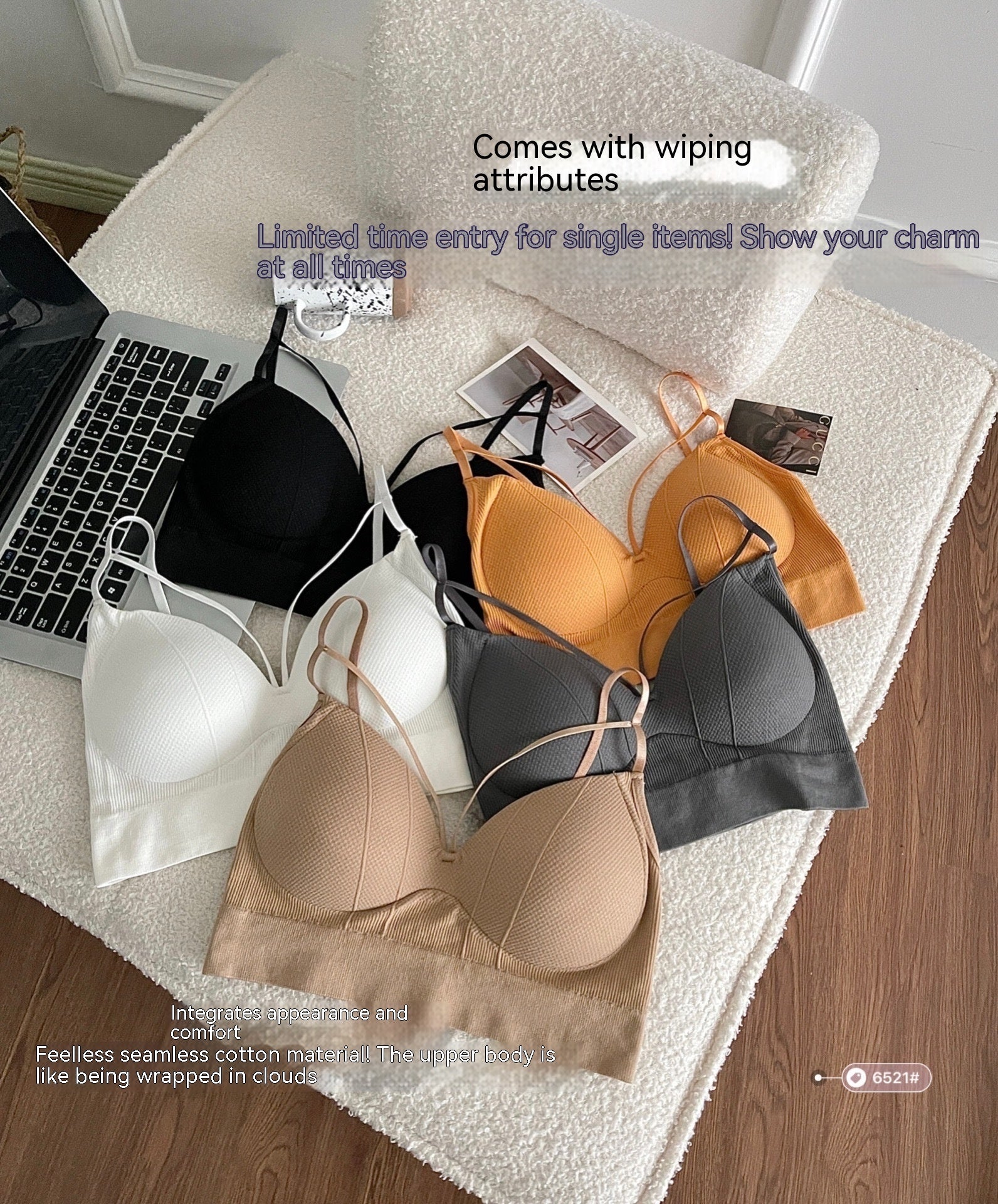 Small Sling Beauty Back Vest One-piece Fixed Cup Tube Top