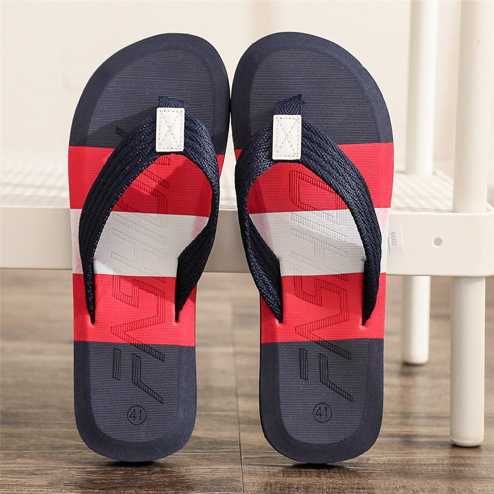 Fashion Colorblock Men's Summer Slippers