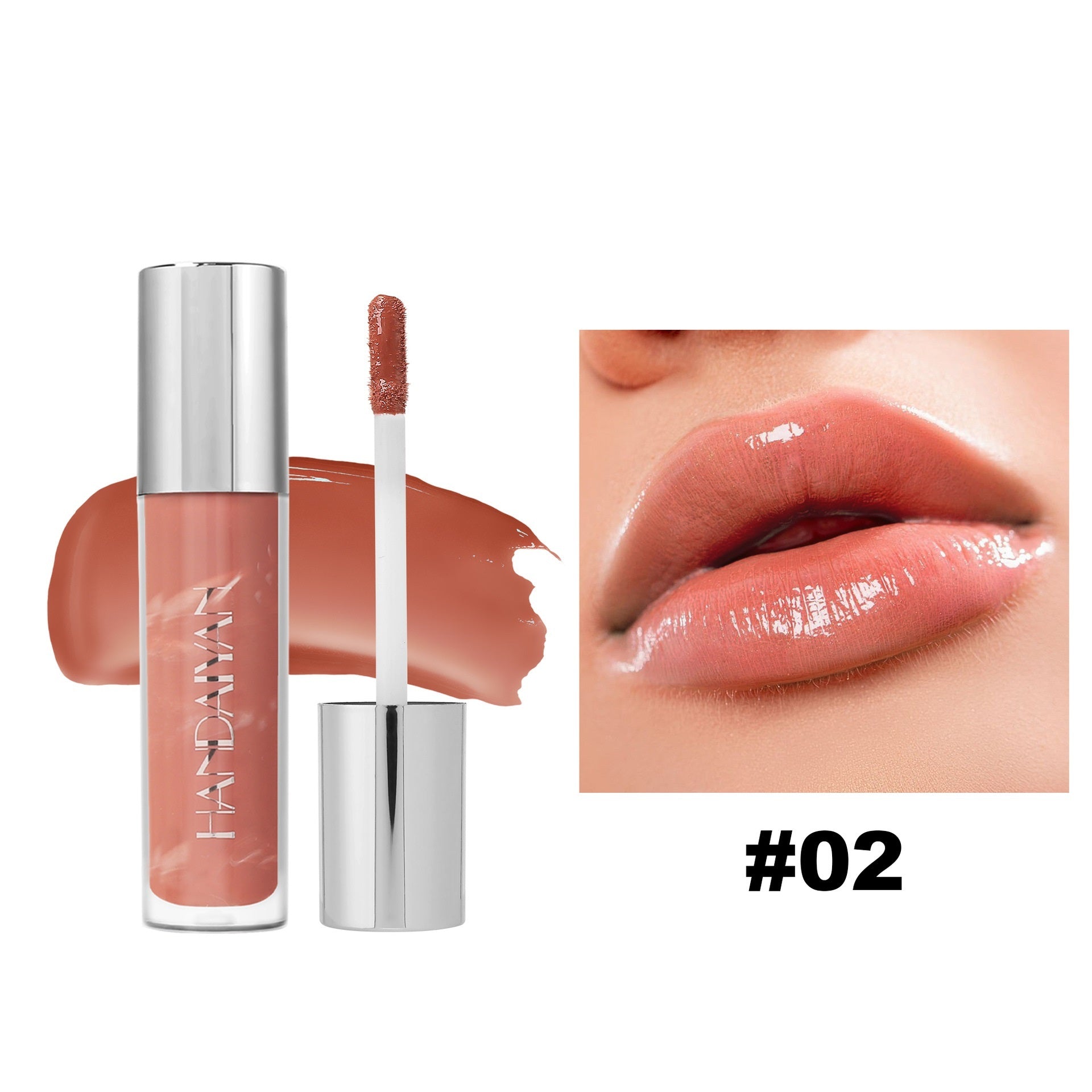 6 Colors Marbling Lip Gloss Liquid Lipstick
