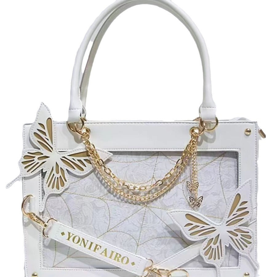 Butterfly Design Women's Large Capacity Handbag