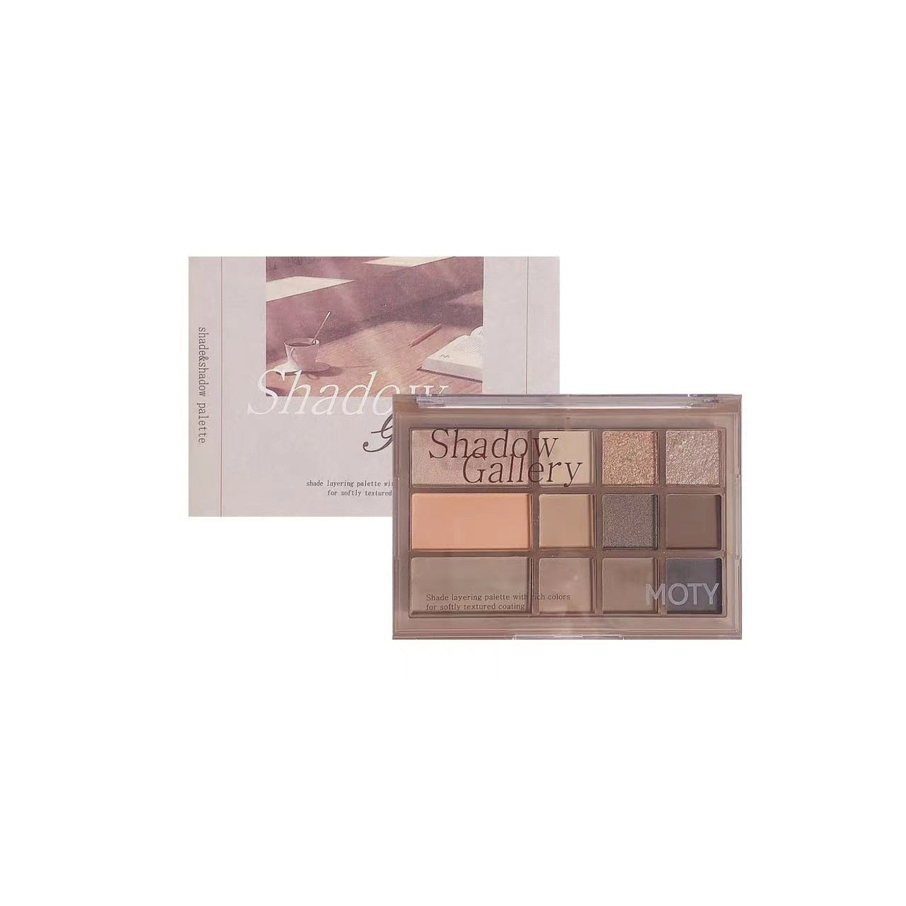 Earth Color Shimmer Matte Eye Shadow Plate