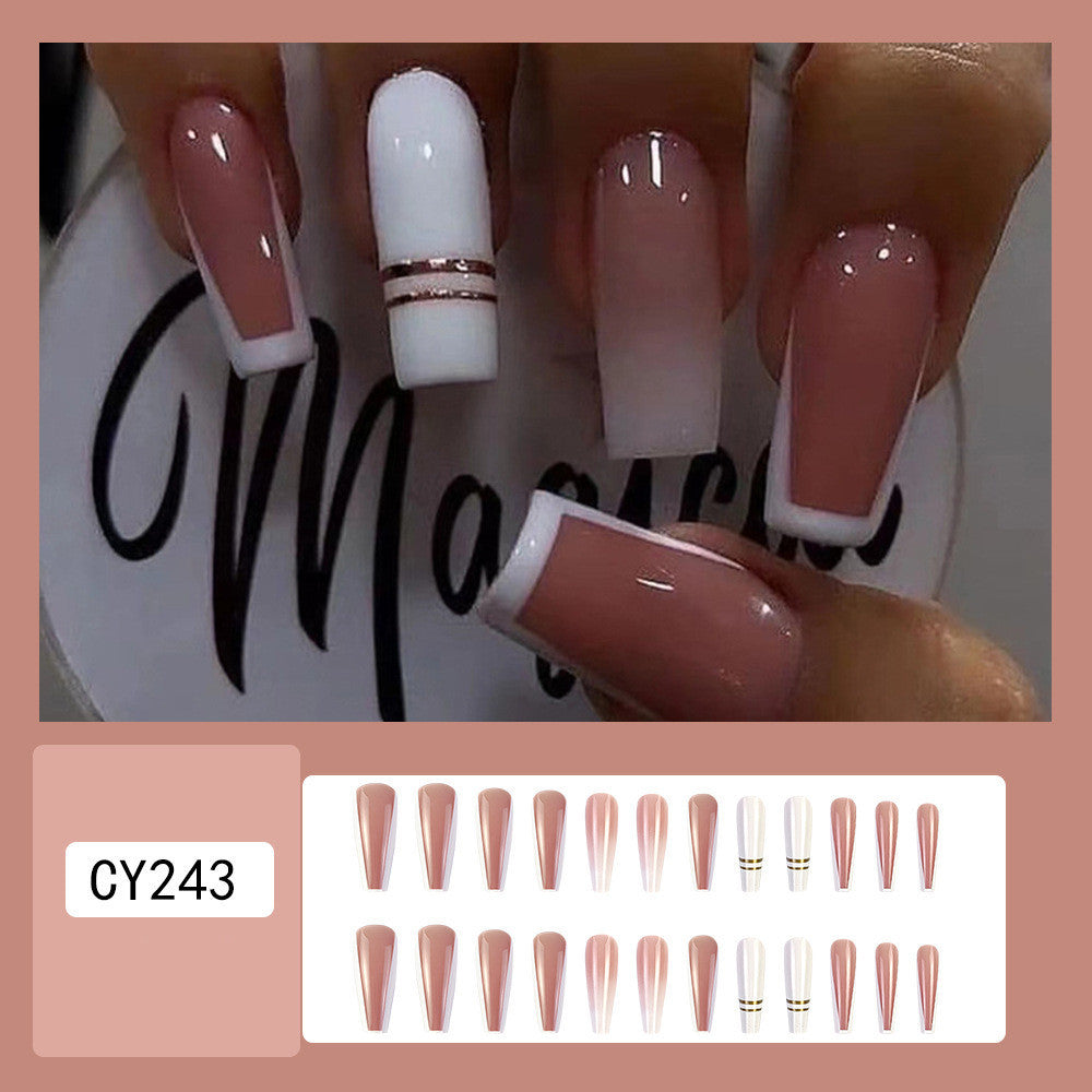 Women's Simple French Gradient Nail Sticker