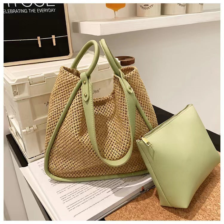 Trendy Women's Bags Fashion Large Capacity Contrast Color