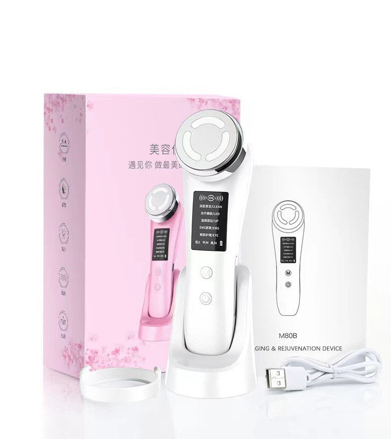 Household Color Light Beauty Instrument Micro-current Facial Massage Cleaning