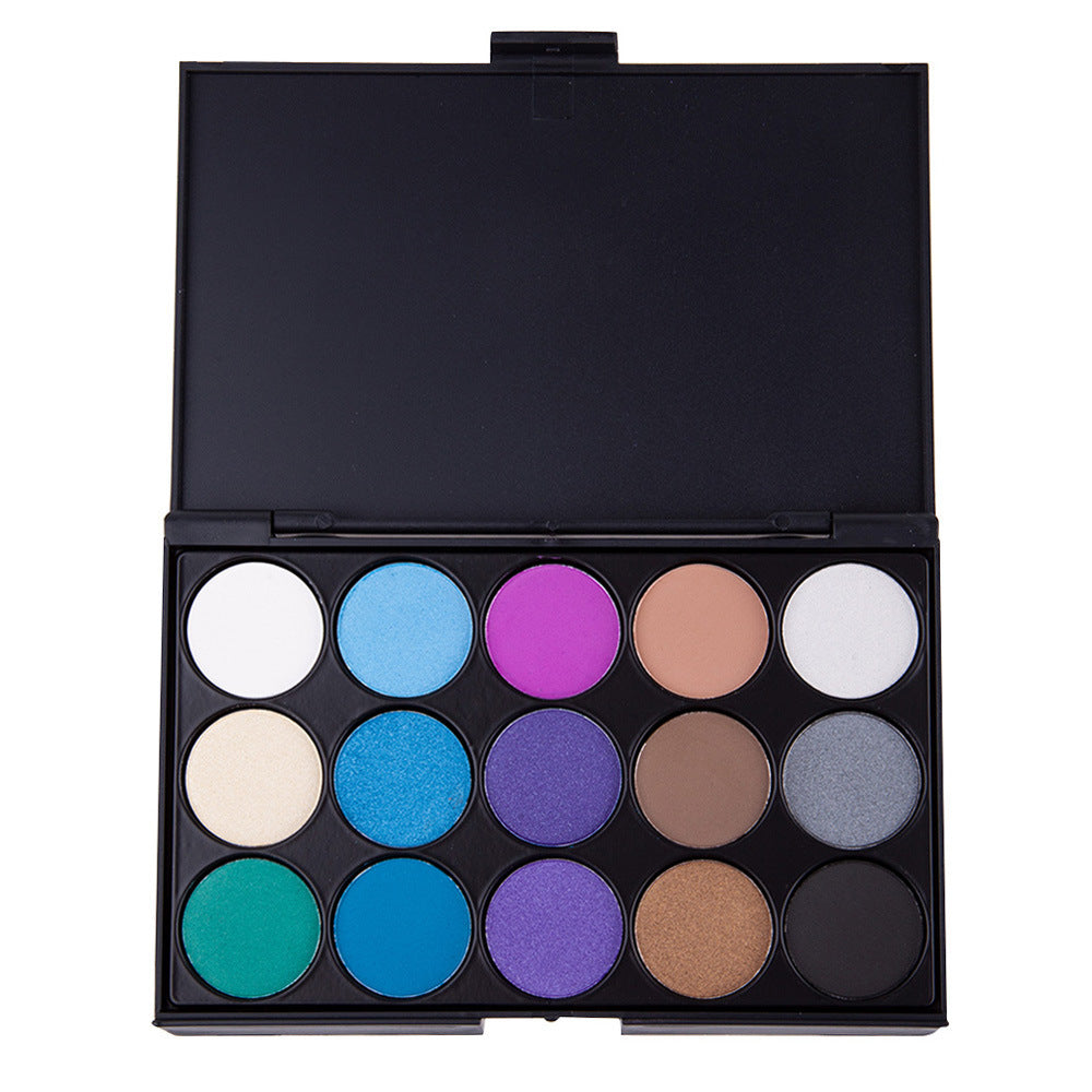 15 color earth color eyeshadow smoky eyeshadow