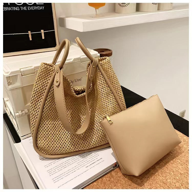 Trendy Women's Bags Fashion Large Capacity Contrast Color