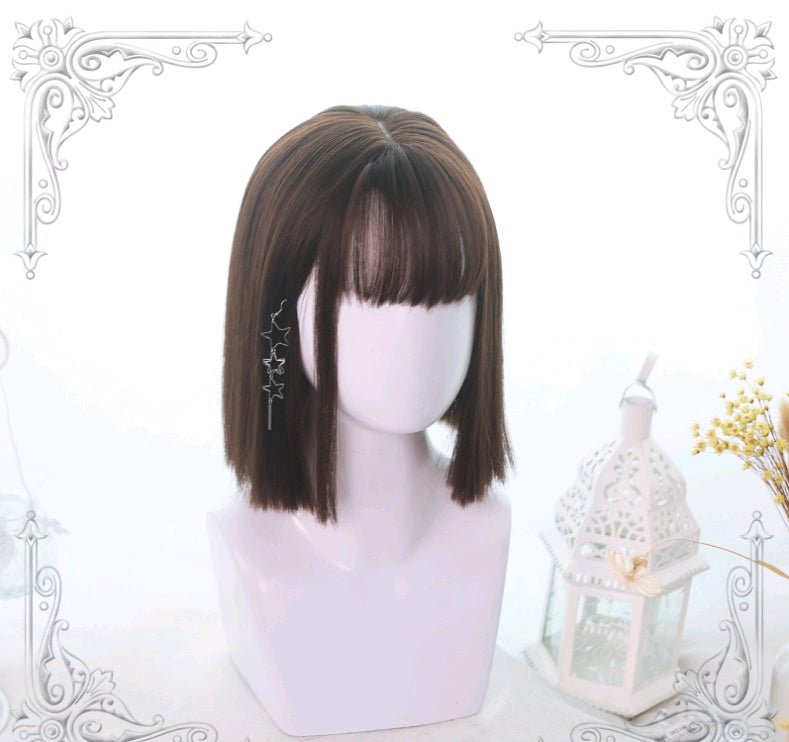 Lolita wig in the long shoulder straight wig