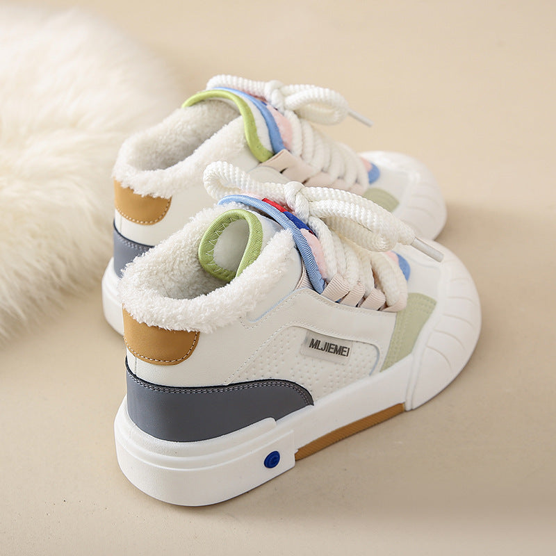 High Top White Shoes Female Casual Sports Skate Shoes