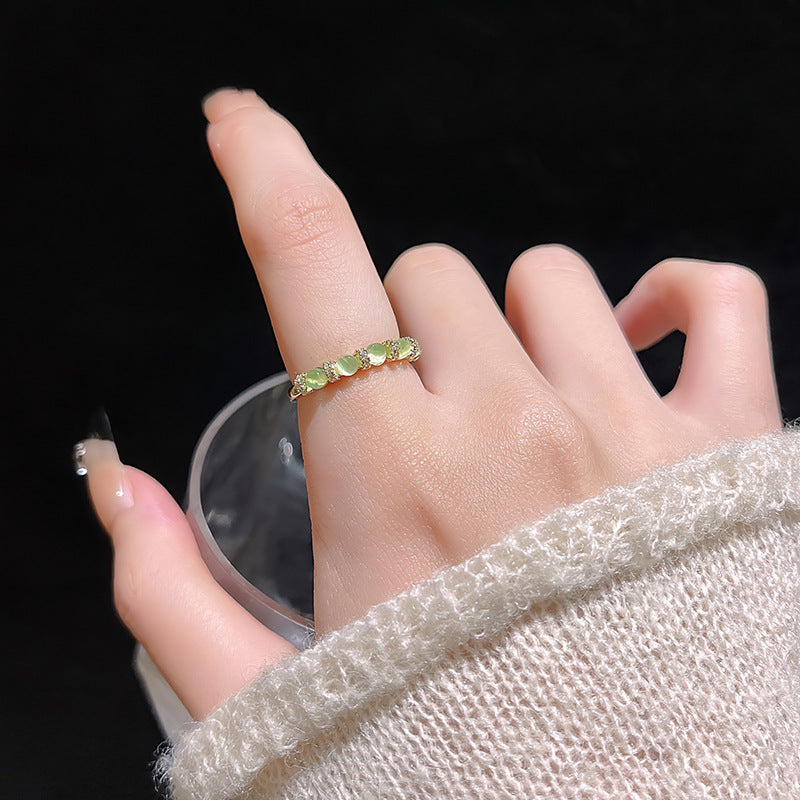 Simple Opal Ring For Women All-match