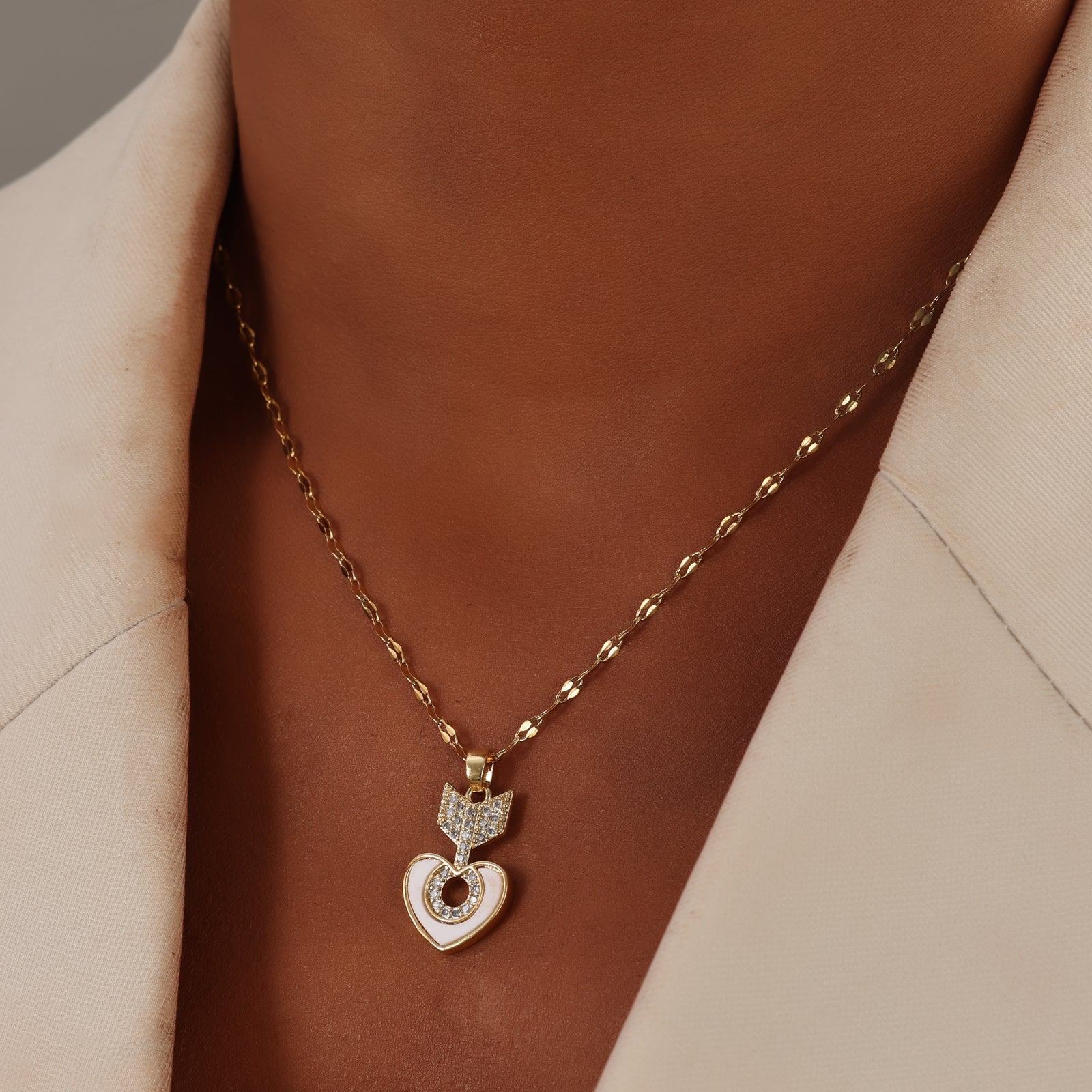 New Jewelry Love Arrow Necklace Pendant Accessories Collar Necklace Light Luxury Versatile