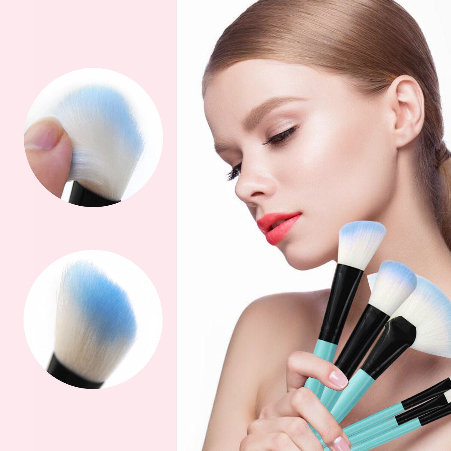32PCS Professional Make Up Brushes Set Cosmetic Tool Kabuki Makeup Luxury Bag UK