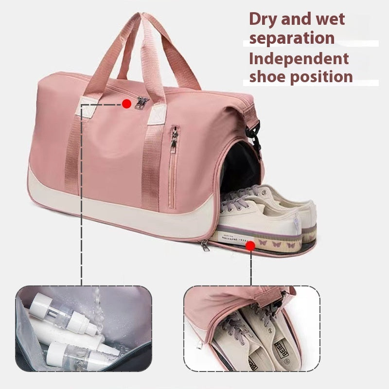 Multi-functional One-shoulder Crossbody Yoga Coverable Handle Short Trip Bag