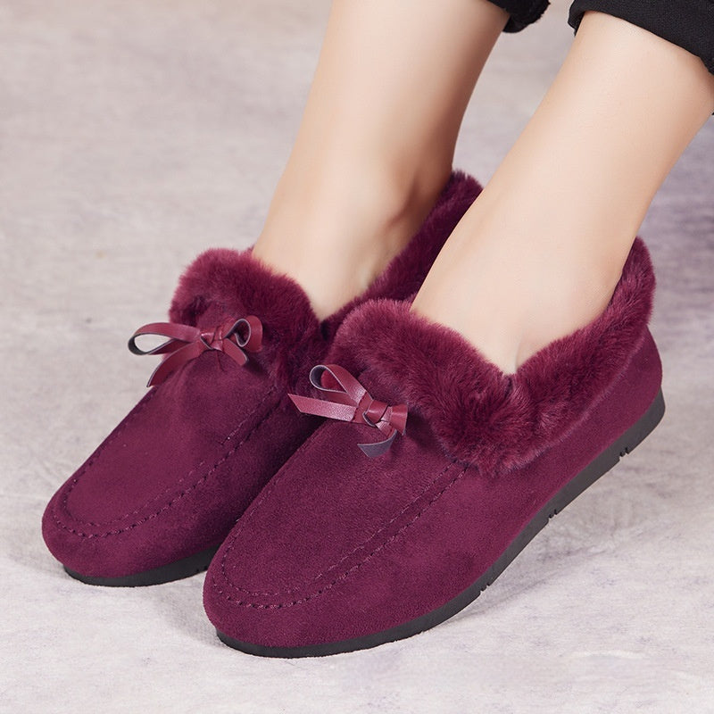 Fleece-lined Lamb Wool Casual Shoes