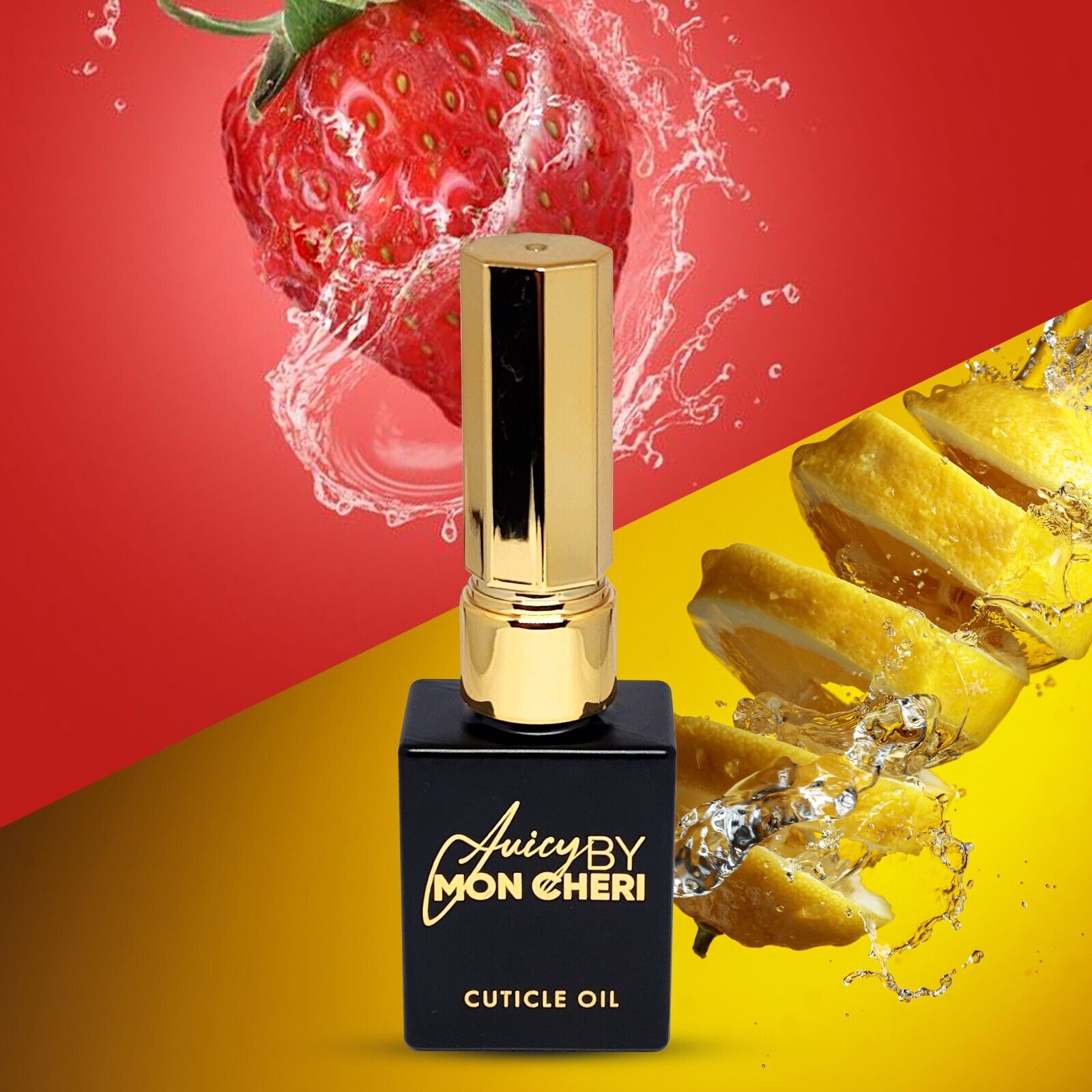 Cuticle Oil Nail Peach Strawberry Lemonade w black seed oil Juicy By Mon Cheri 