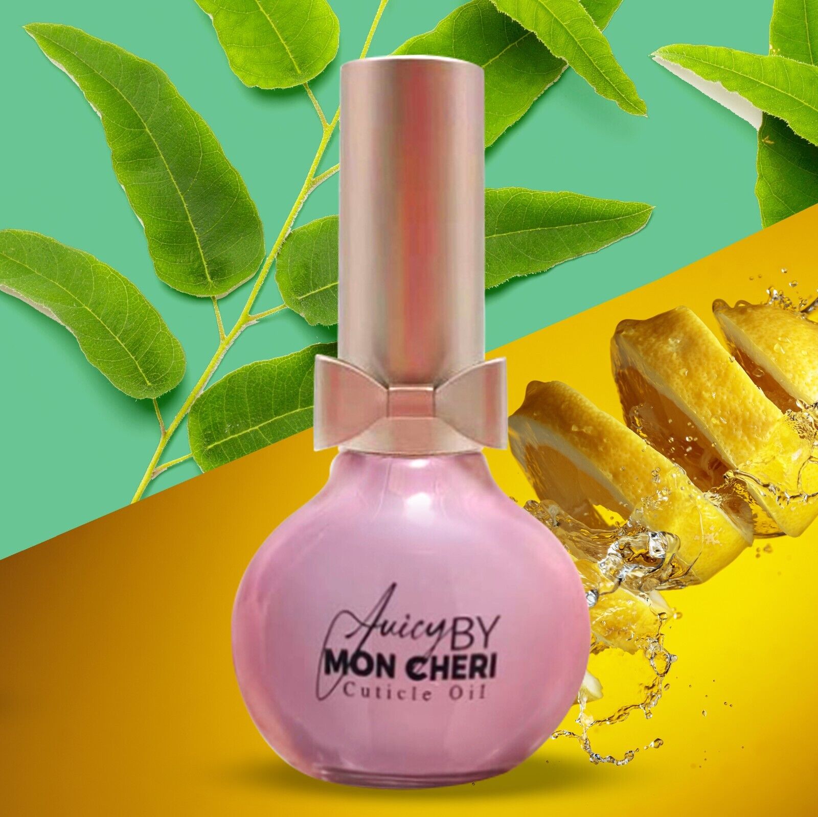 Cuticle Oil Nail Peach Strawberry Lemonade w black seed oil Juicy By Mon Cheri 