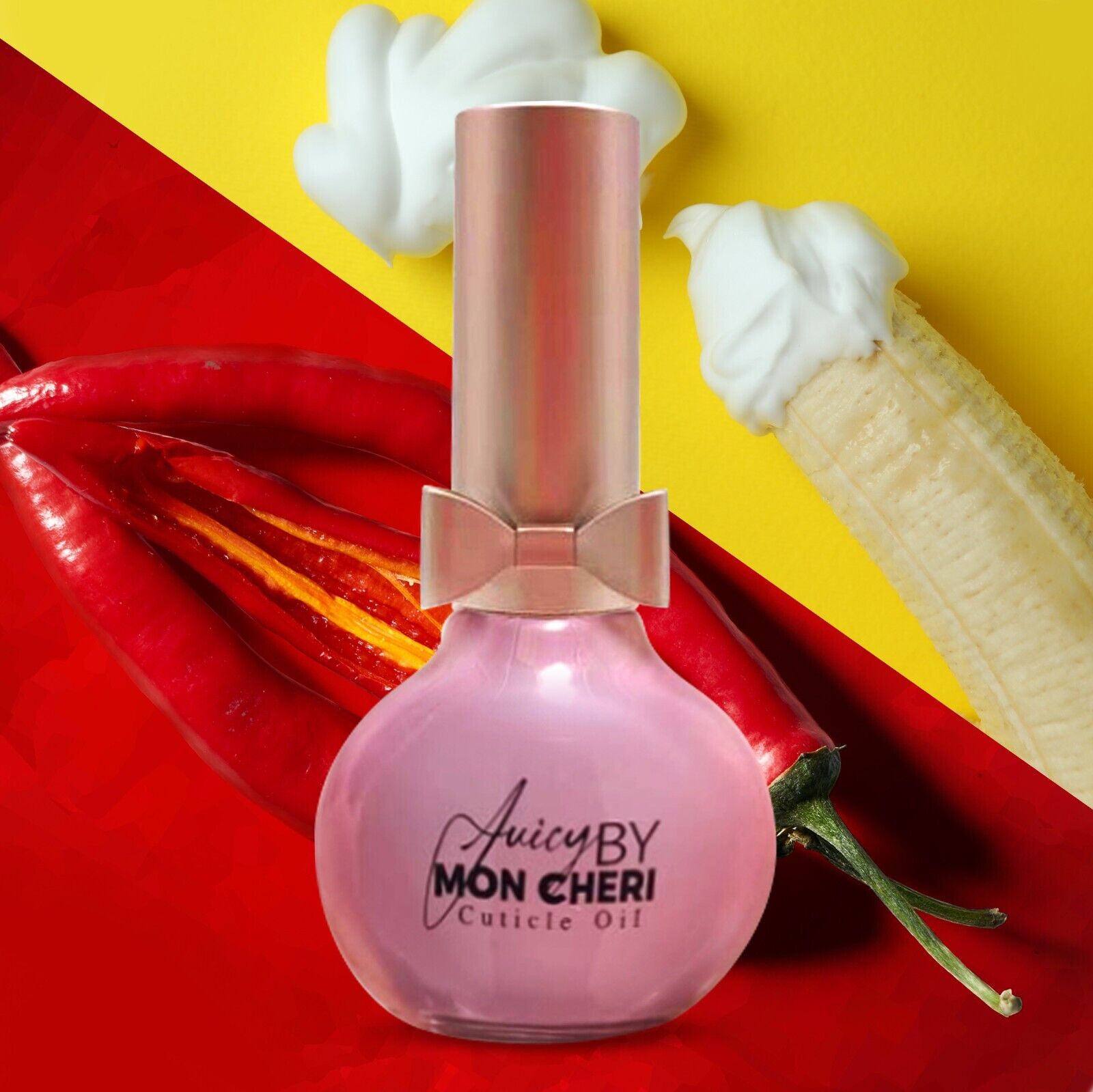 Cuticle Oil Nail Peach Strawberry Lemonade w black seed oil Juicy By Mon Cheri 