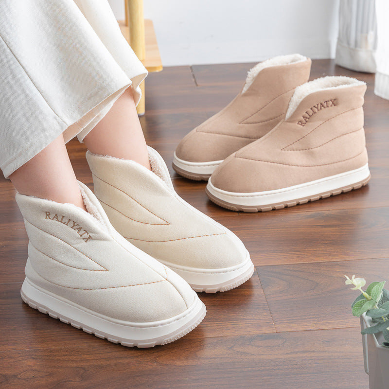 Gaobang Cotton Slippers Women's Outdoor Wear Home Indoor Warm Non-slip