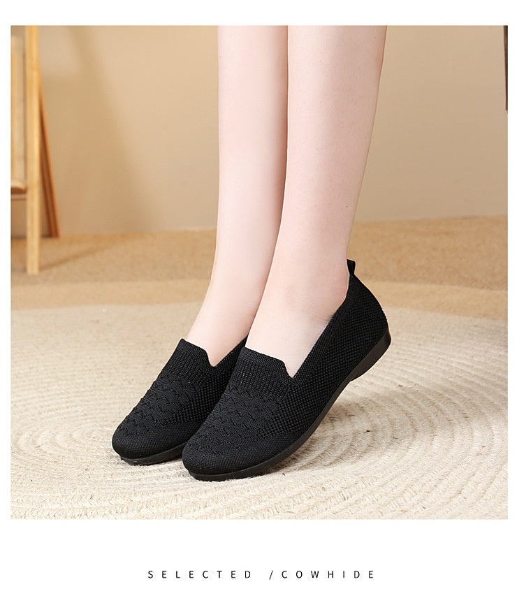 New Casual Breathable Flat Shoes Soft Bottom