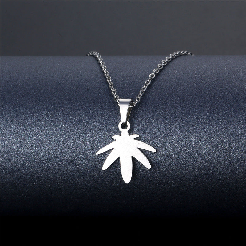 Geometric Necklace Simple Hollow Stainless Steel Cutting